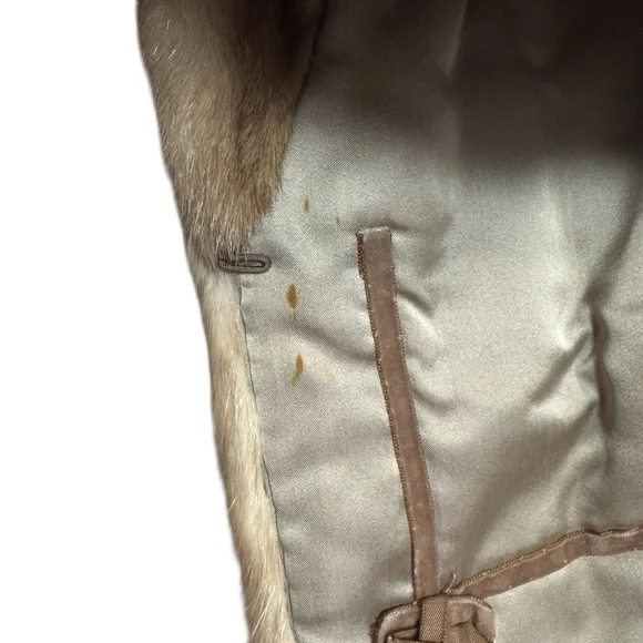 Vintage Mr. Leonard The New York Fur Shop of South Bend Brown Mink Cape Shawl - Picture 7 of 12